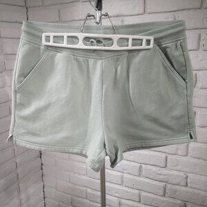 2 / $30.00 - Eddie Bauer Ladies Size Medium Light Green Fleece Lined Shorts
